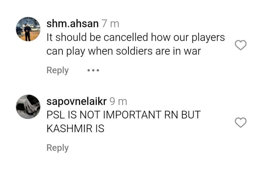 Pakistanis Want Remaining PSL Matches To Be Cancelled
