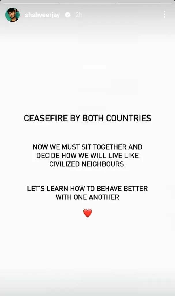 Pakistani Celebrities’ Reaction on Ceasefire