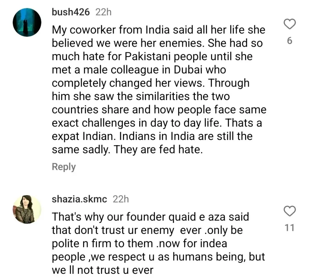 Mariyam Nafees’ Reminder for Pakistani Nation Regarding India