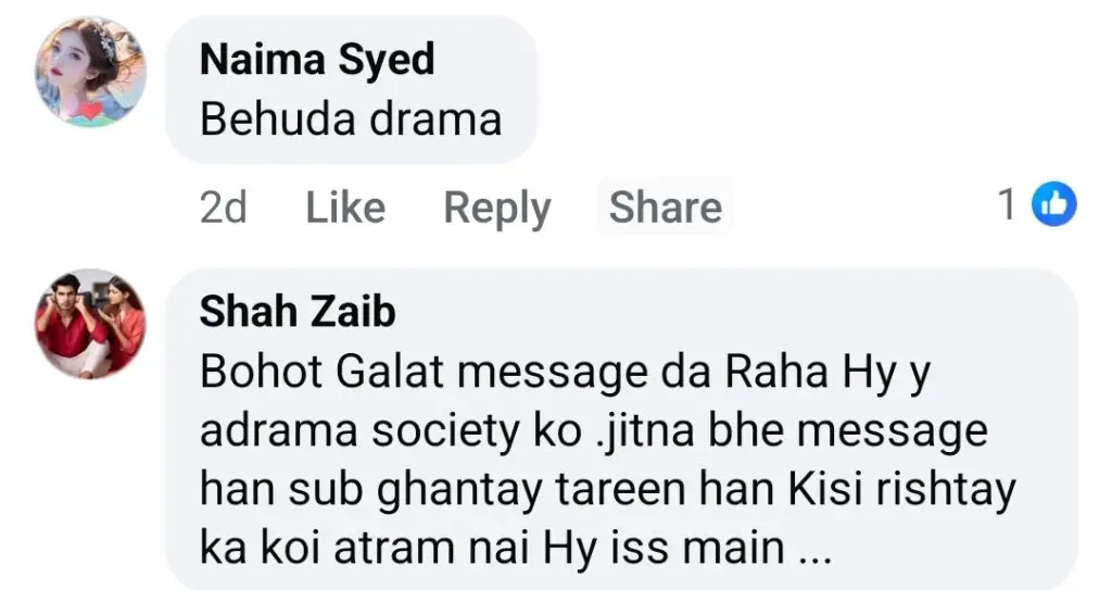 Drama Serial Behkaway Criticized For Recent Controversial Scene