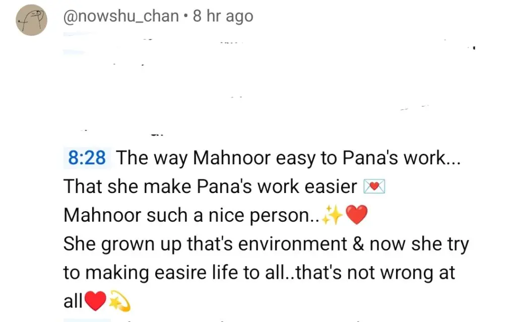 Parwarish – Mahnoor’s Character Garners Praise