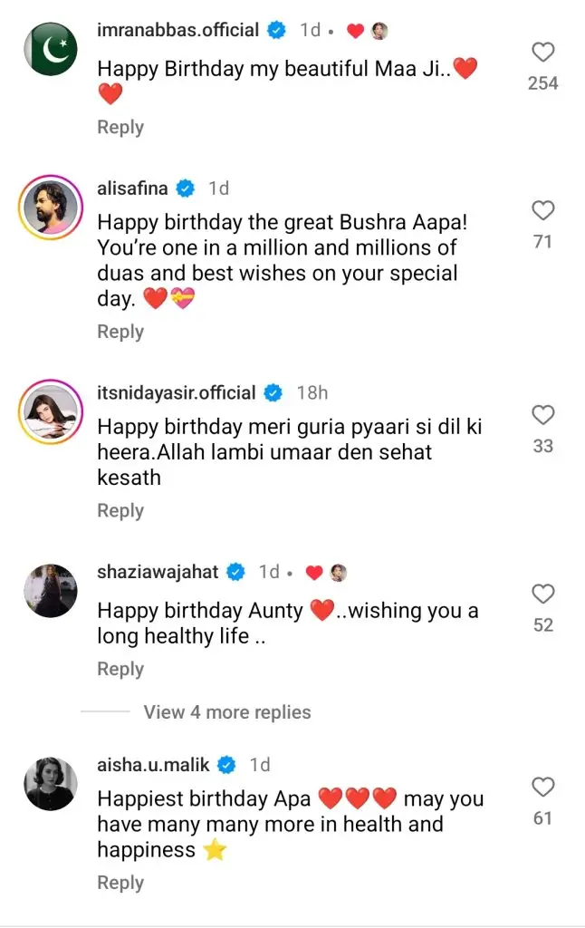 Bushra Ansari Welcomes Her 69th Birthday with Grace