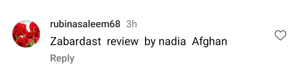 Nadia Afgan Mocks Dayan’s Overdramatic Sequences