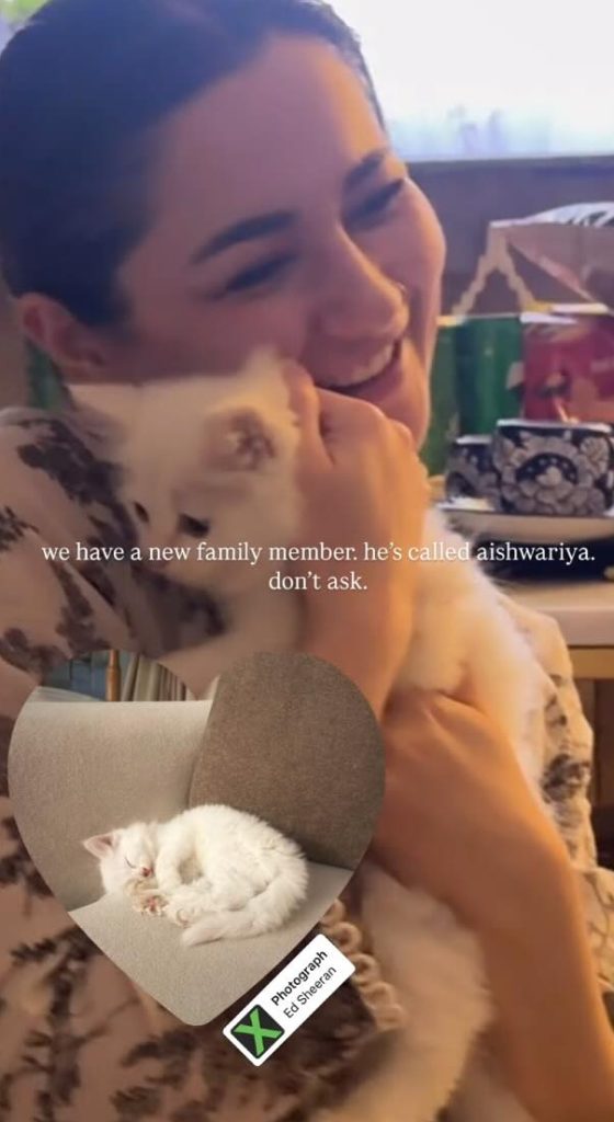 Hania Aamir Names Her Cat Aishwarya – Internet Reacts