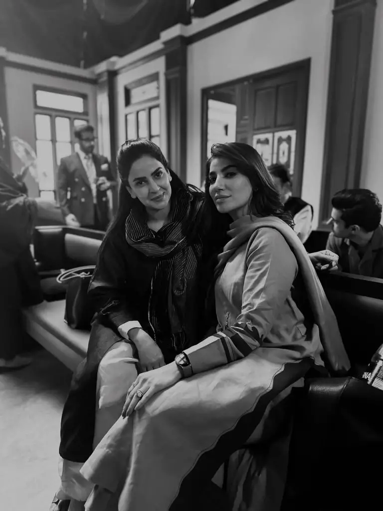 Saba Qamar Shares Star-Studded Pictures From Case No 9 Set