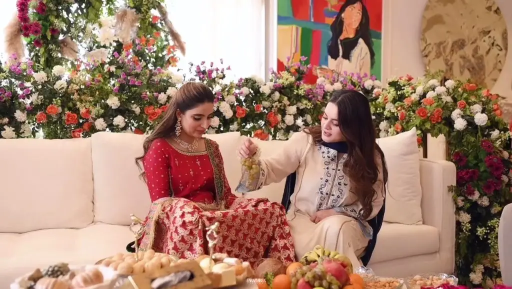 Saboor Aly Shares Beautiful God Bharai Video