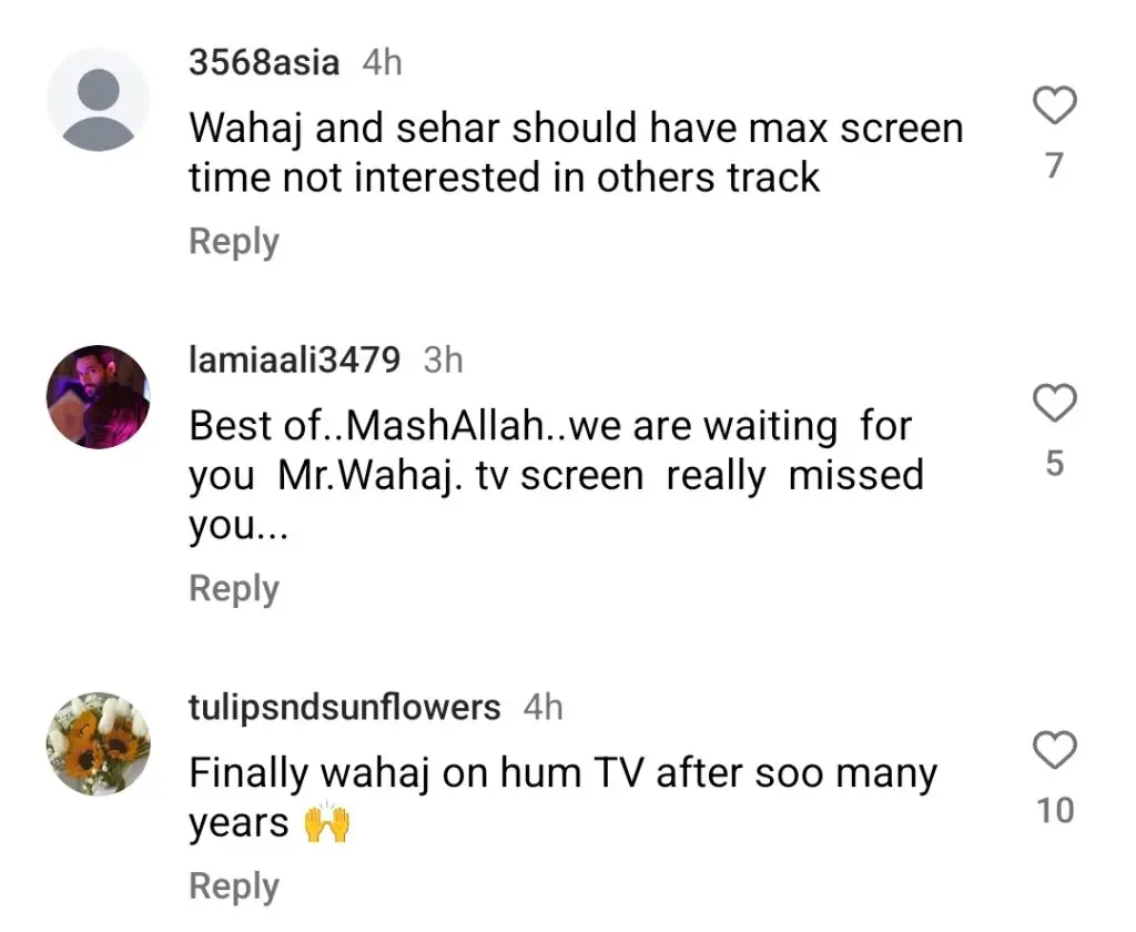 Wahaj Ali & Sehar Khan Upcoming Drama Details