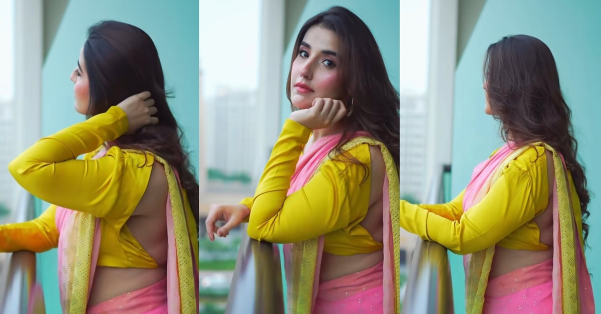 Hareem Farooq Faces Backlash Over Bold, Ill-Fitted Saree