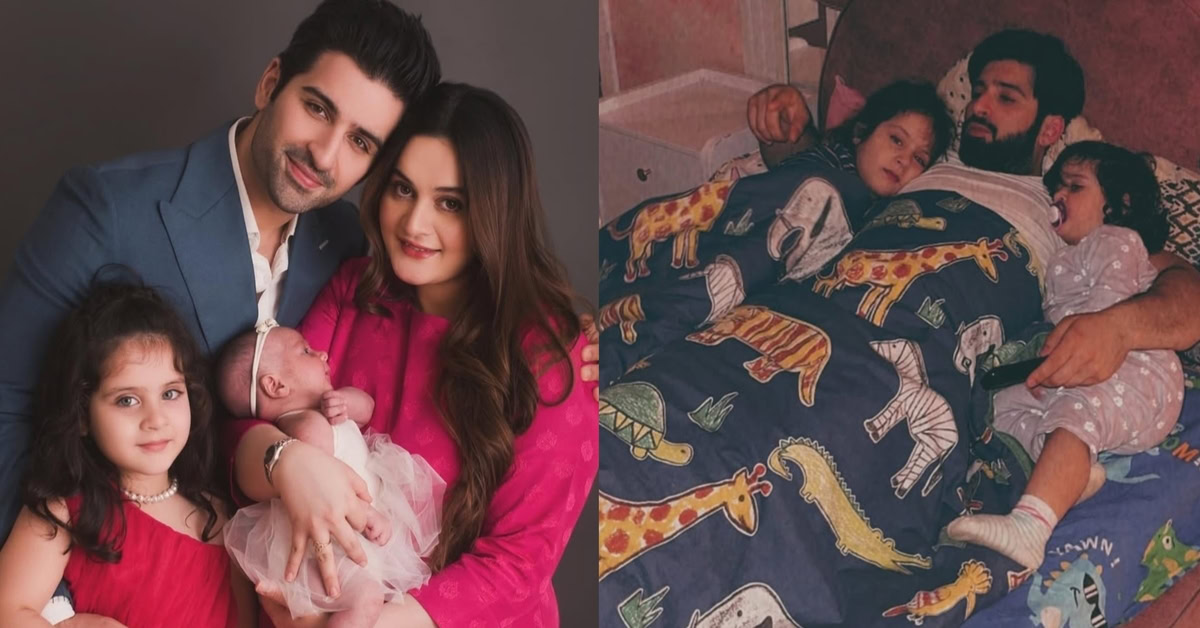 Aiman Khan, Amal & Miral, Wish Muneeb Butt on Father’s Day