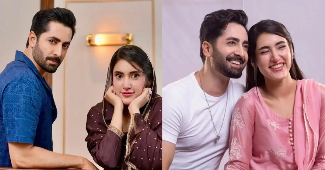 Danish Taimoor & Sahar Hashmi BTS Clicks from  Mann Mast Malang