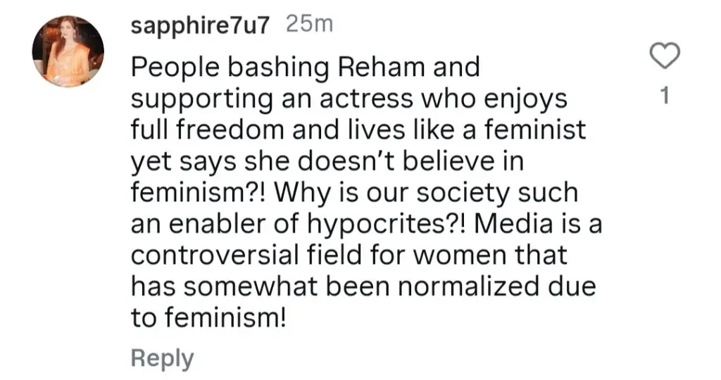 Noor Zafar Khan Replies To Reham Khan For Attacking Sarah Khan