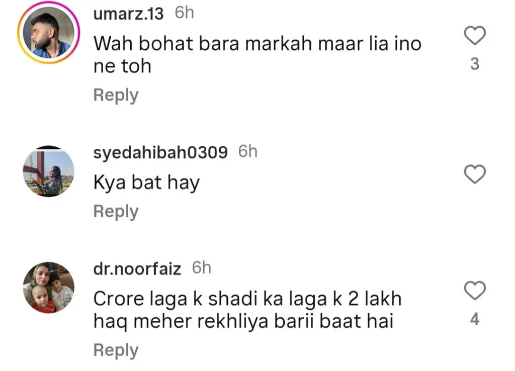 Here Is Rabeeca Khan’s Massive Haq Mehr