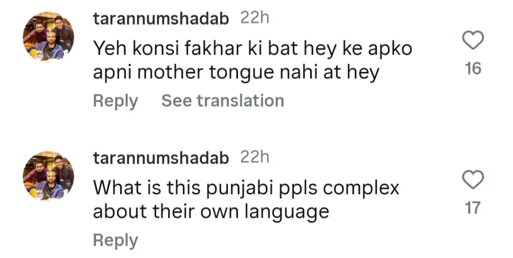 Zara Noor Abbas Under Criticism For Her Statement About Punjabi