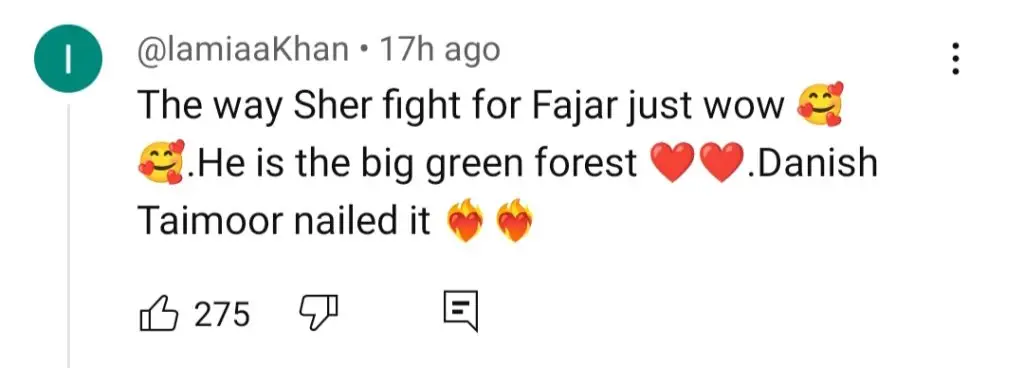 Sher Episode 7 – Sher’s Defense Of Fajar Gets Appreciation