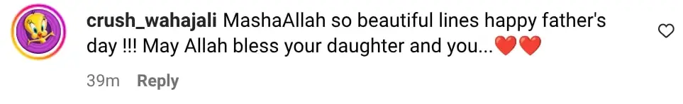 Wahaj Ali Shares Beautiful Poetry For Daughter