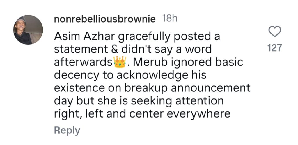 Merub Ali's Behaviour After Breakup Under Scrutiny