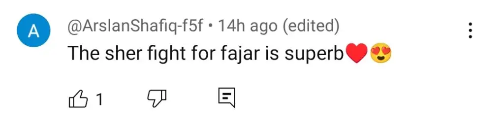 Sher Episode 7 – Sher’s Defense Of Fajar Gets Appreciation