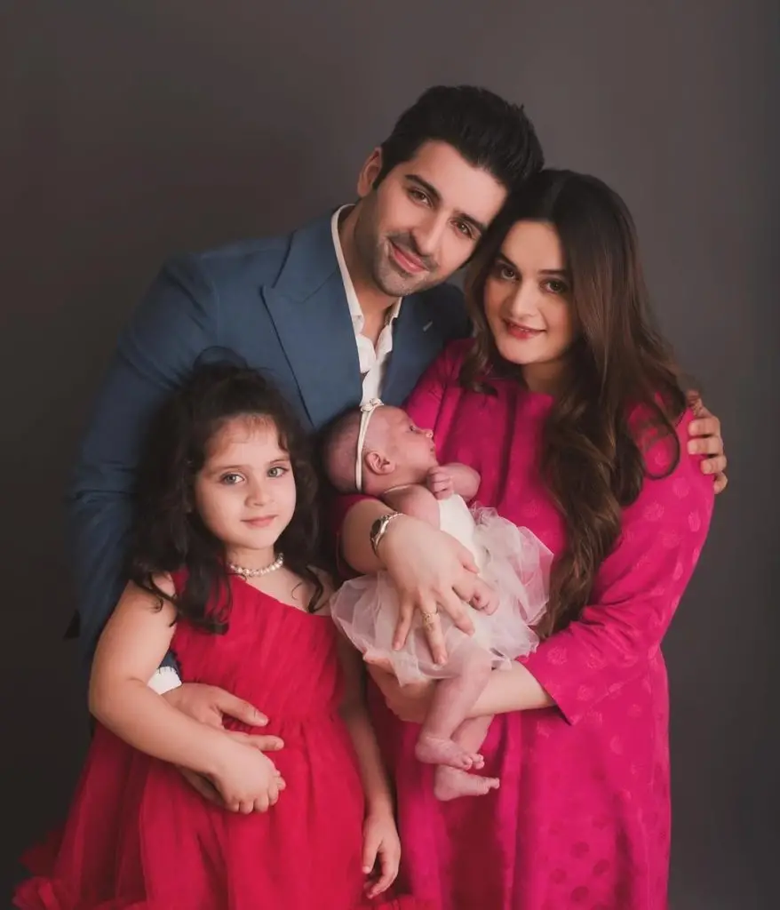 Aiman Khan, Amal & Miral, Wish Muneeb Butt on Father’s Day