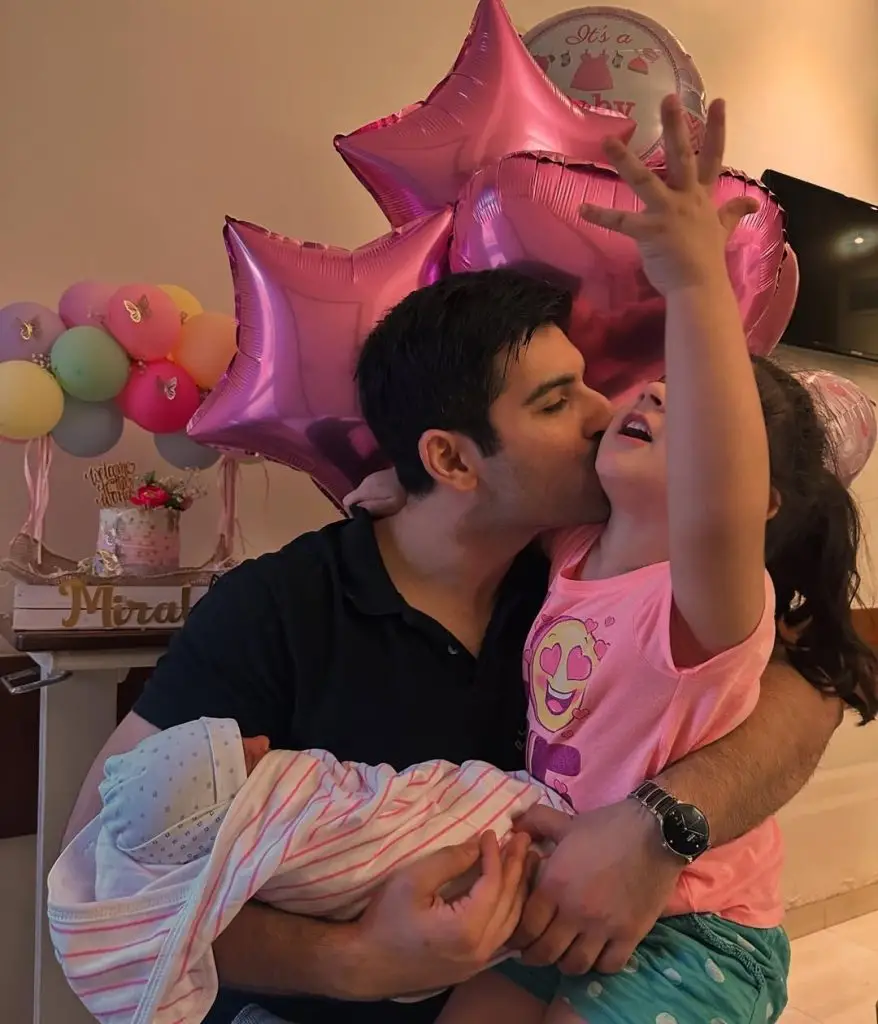 Aiman Khan, Amal & Miral, Wish Muneeb Butt on Father’s Day