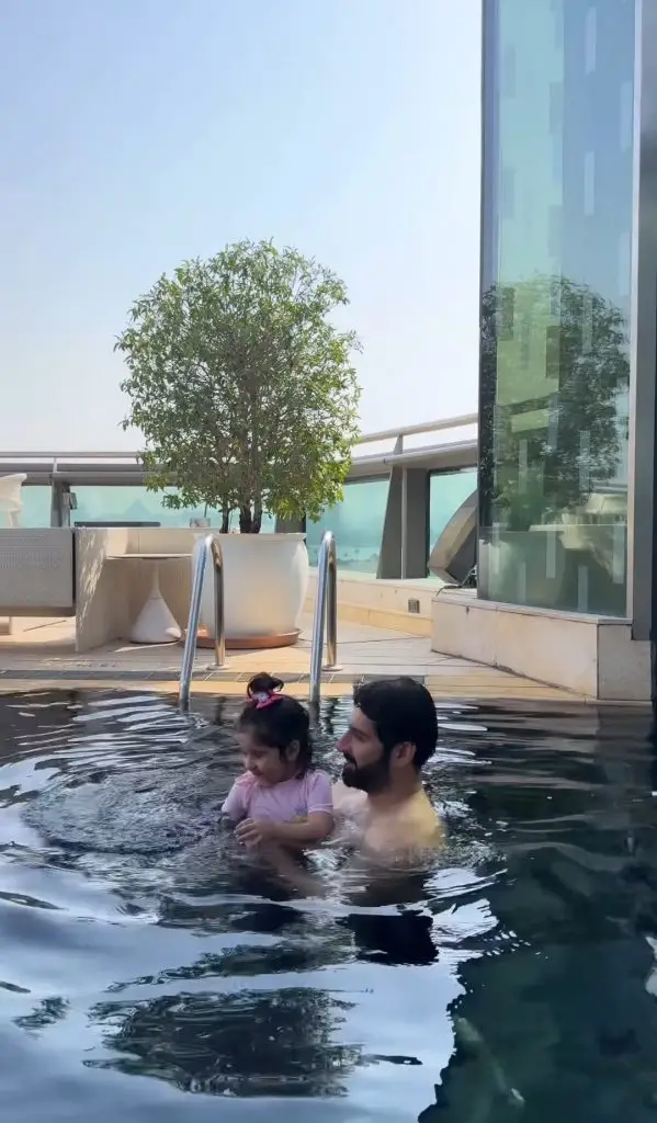 Aiman Khan Shares Adorable Pictures & Reel from Dubai