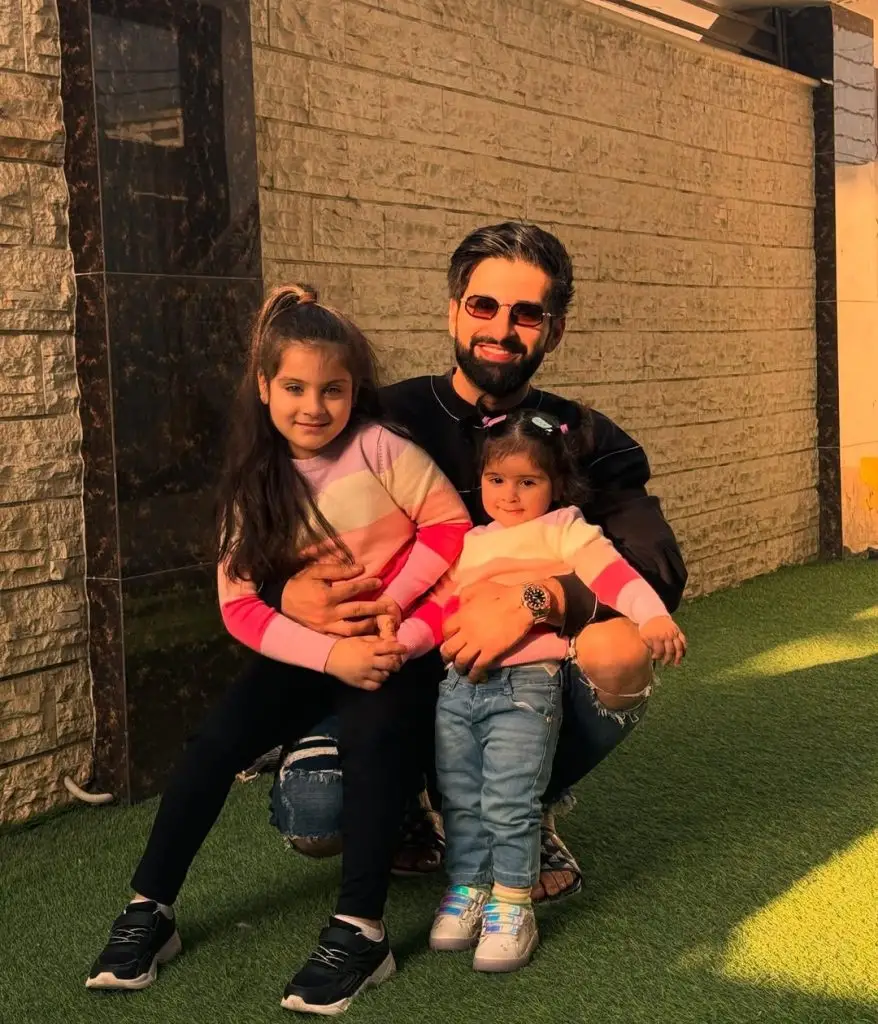 Aiman Khan, Amal & Miral, Wish Muneeb Butt on Father’s Day
