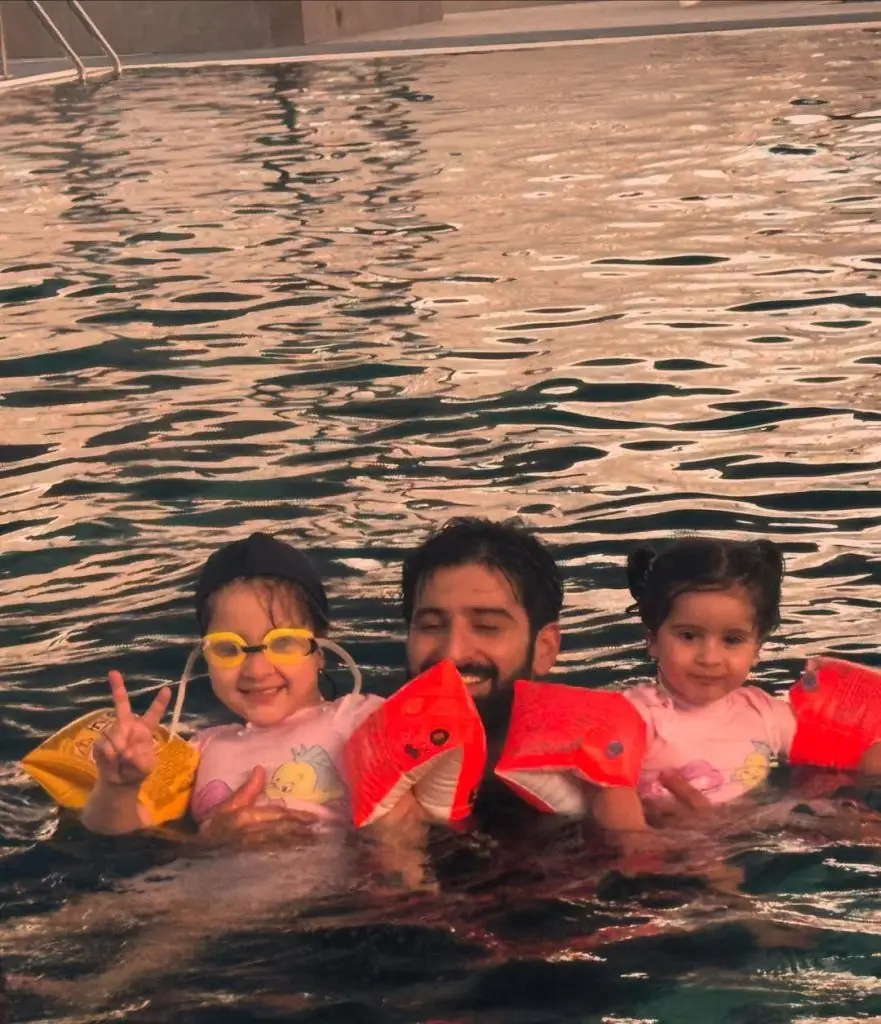 Aiman Khan, Amal & Miral, Wish Muneeb Butt on Father’s Day