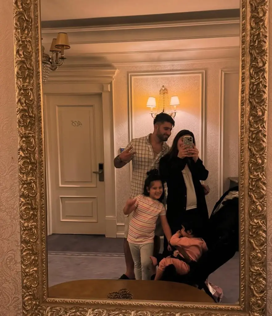 Aiman Khan, Amal & Miral, Wish Muneeb Butt on Father’s Day