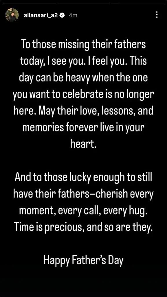 Saboor Aly & Ali Ansari’s Emotional Father’s Day Wish As Parents