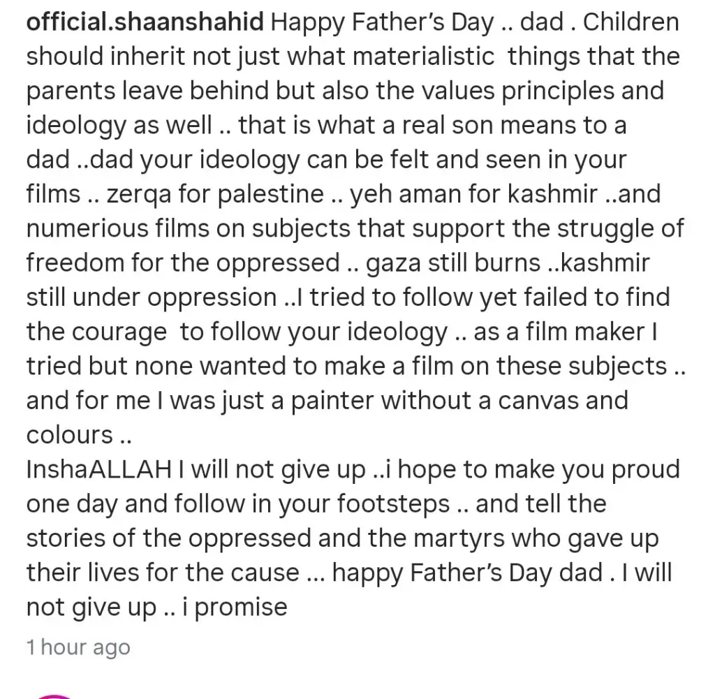 Pakistani Celebrities Share Heartfelt Father’s Day Wishes
