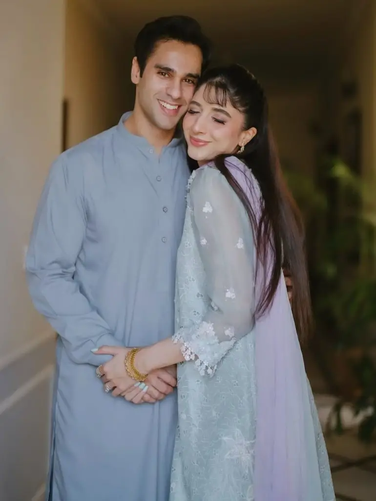 Mawra Hocane Shares Adorable Eid Moments with Her Husband