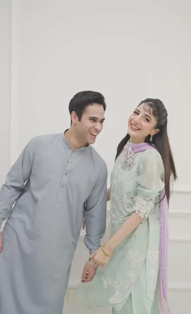 Mawra Hocane Shares Adorable Eid Moments with Her Husband