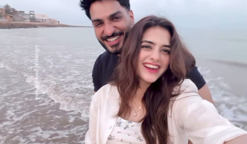 Omer Shahzad’s Adorable Moments with Wife from Beach