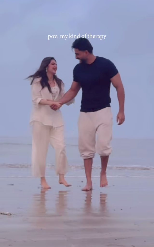 Omer Shahzad’s Adorable Moments with Wife from Beach