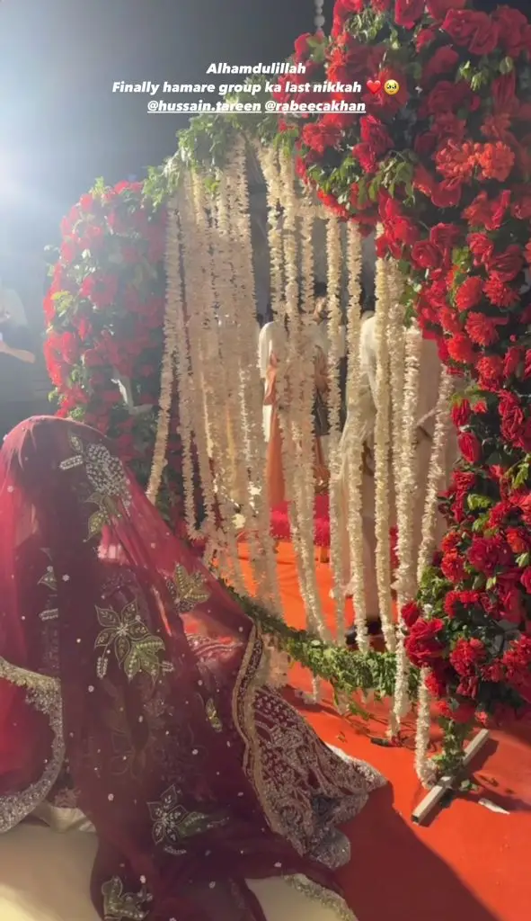 Rabeeca Khan & Hussain Tareen Nikah Pictures