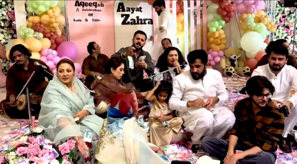 Rajab Butt’s Family Event Criticized for Lavish Cash Tossing