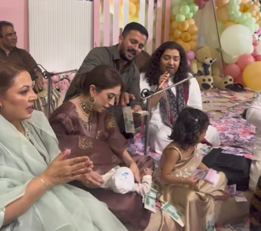 Rajab Butt’s Family Event Criticized for Lavish Cash Tossing