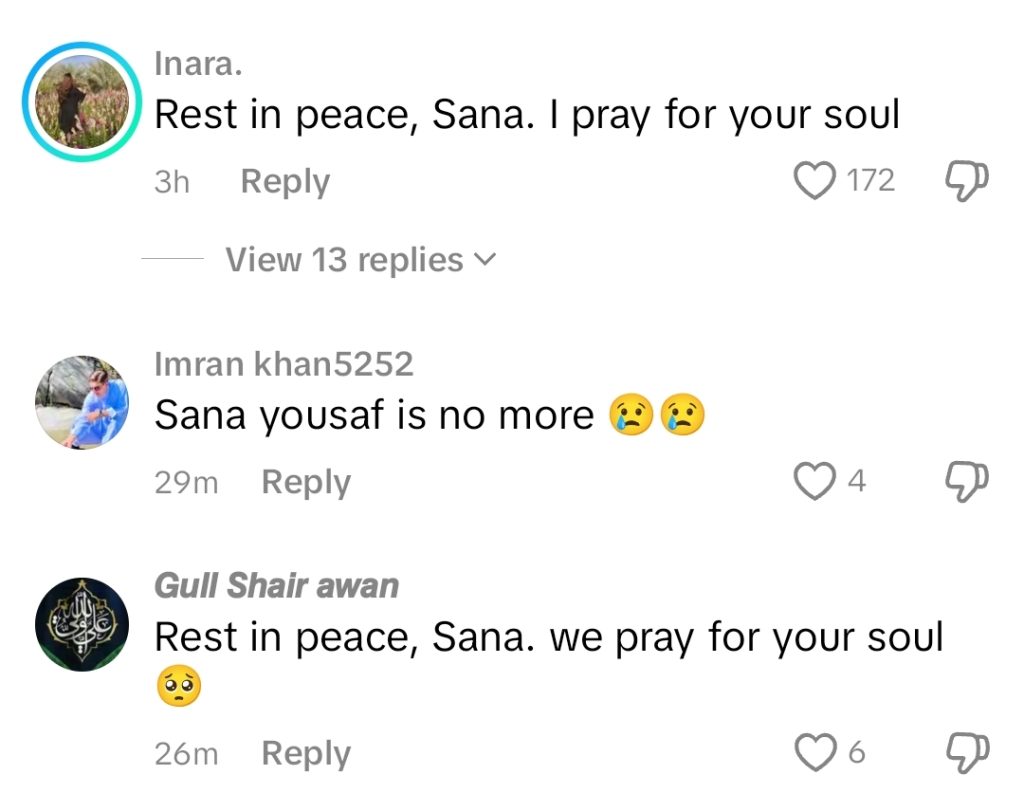 Teen Influencer Sana Yousaf Reportedly Murdered in Islamabad