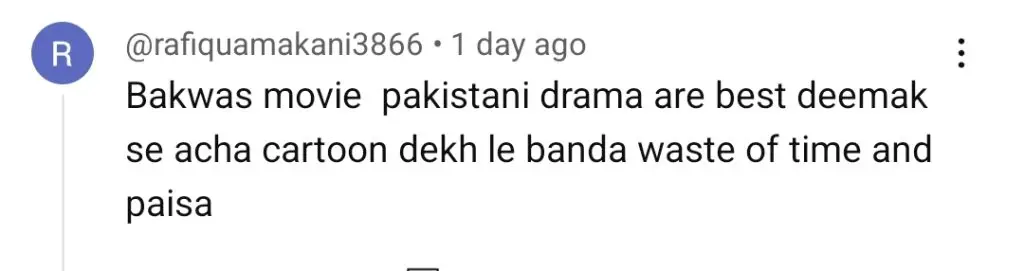 Pakistani Film Deemak Public Reviews