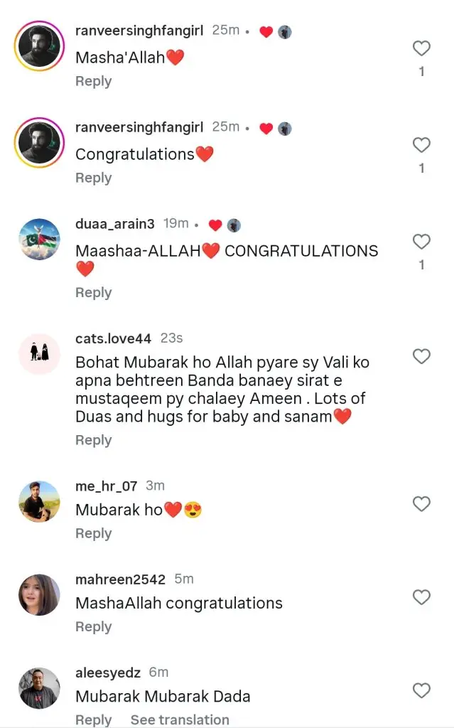 Sanam Saeed And Mohib Mirza Welcome Their Baby