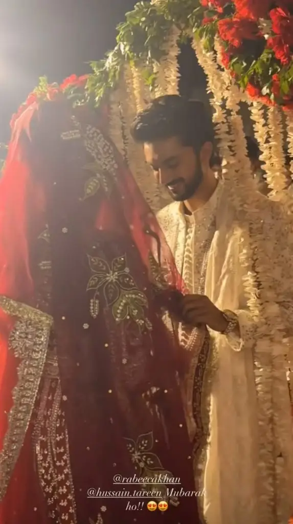 Rabeeca Khan & Hussain Tareen Nikah Pictures