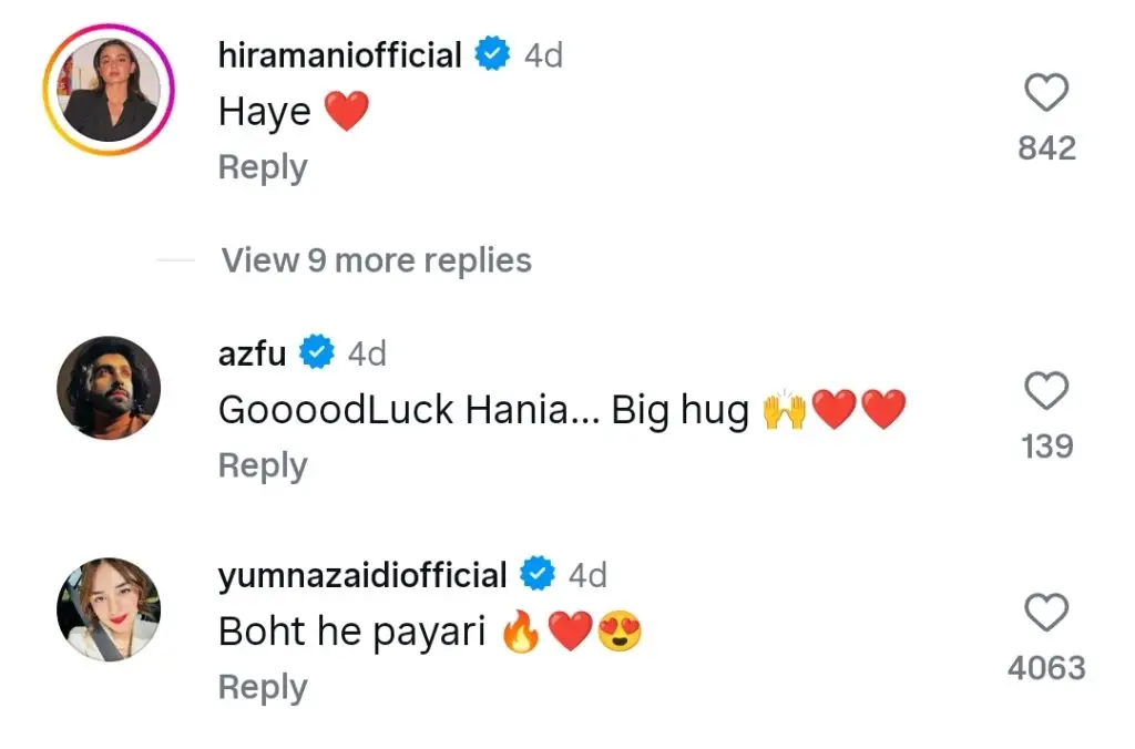 Pakistani Celebrities Show Support for Hania Aamir’s Sardaar Ji 3