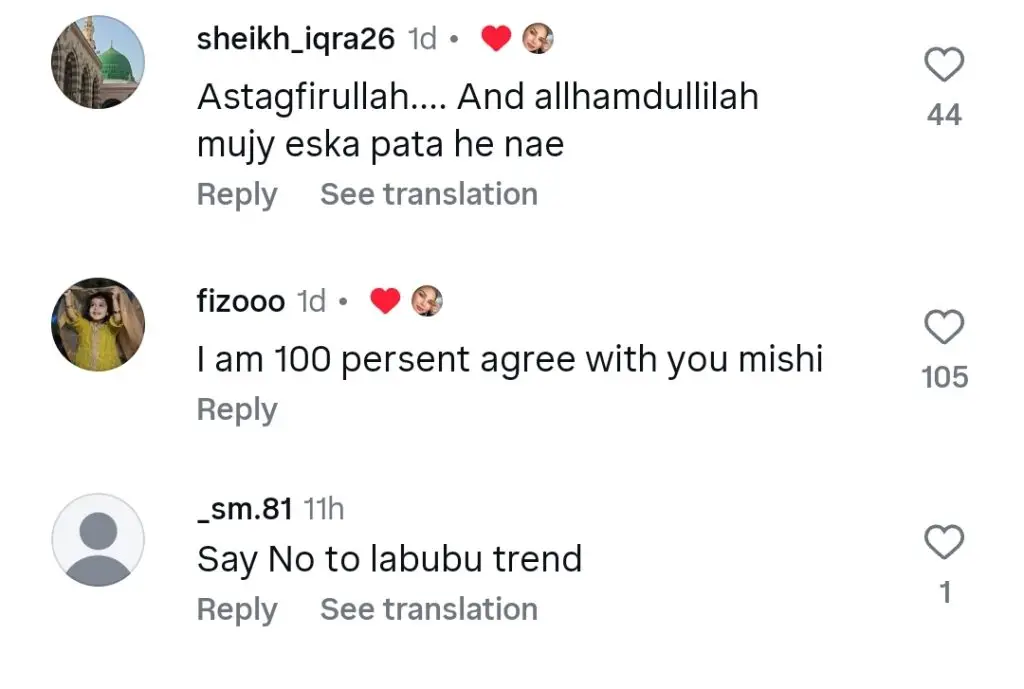 Mishi Khan Calls Out Labubu Doll Trend