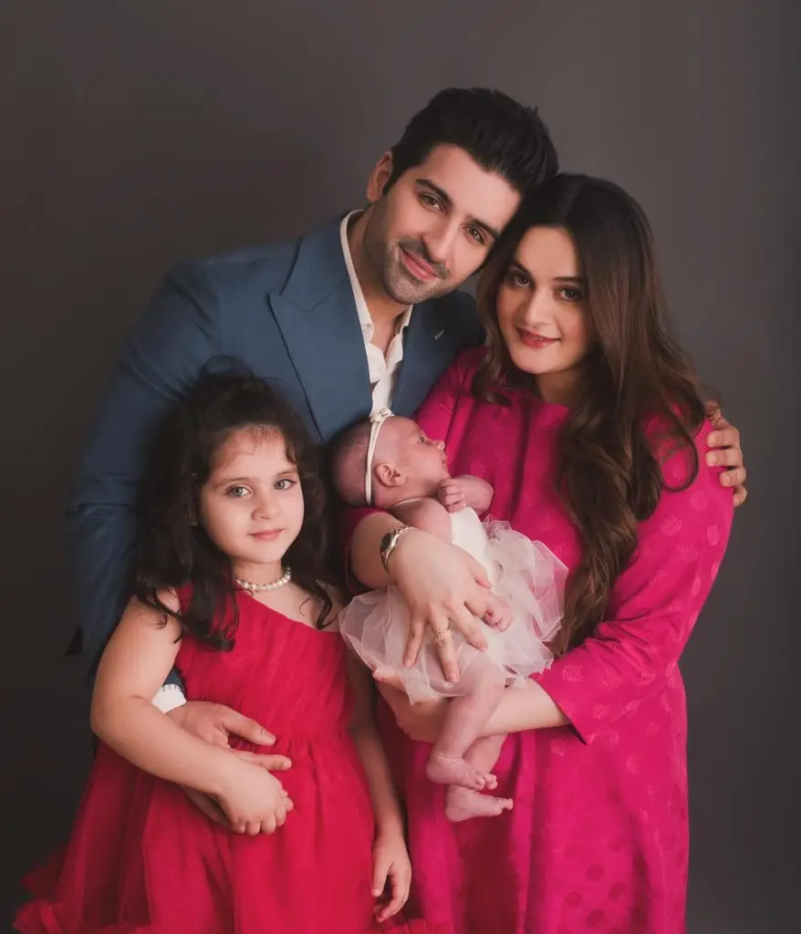 Aiman Khan & Muneeb Butt New Family Clicks From Dubai