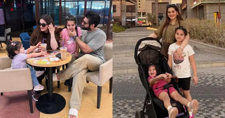 Aiman Khan & Muneeb Butt New Family Clicks From Dubai