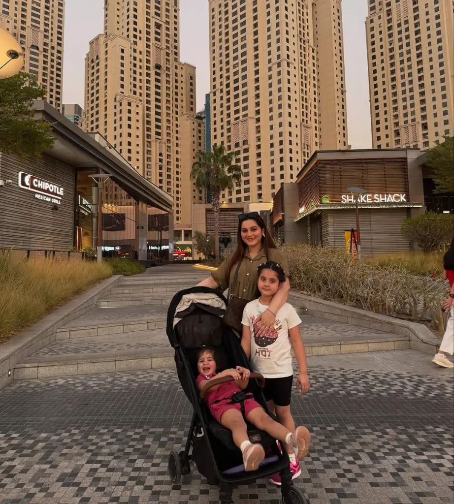 Aiman Khan & Muneeb Butt New Family Clicks From Dubai