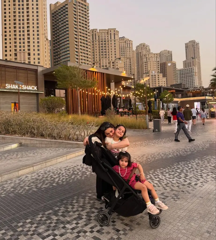 Aiman Khan & Muneeb Butt New Family Clicks From Dubai
