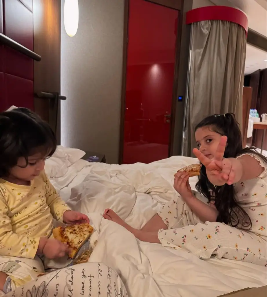 Aiman Khan & Muneeb Butt New Family Clicks From Dubai