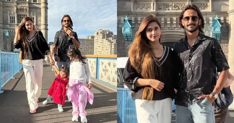 Hassan Ali & Samyah Khan Vacation In UK With Daughters