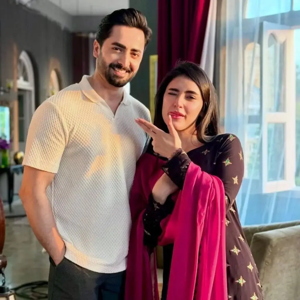 Danish Taimoor & Sahar Hashmi BTS Clicks from  Mann Mast Malang