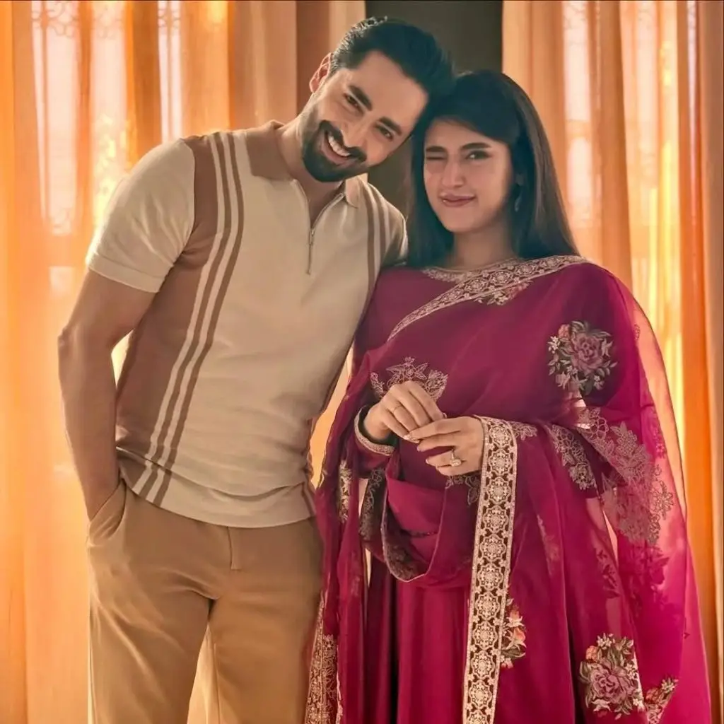 Danish Taimoor & Sahar Hashmi BTS Clicks from  Mann Mast Malang
